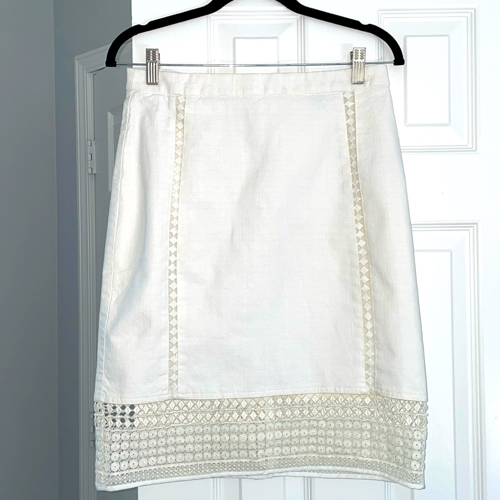 J.Crew Cream Skirt, size 4